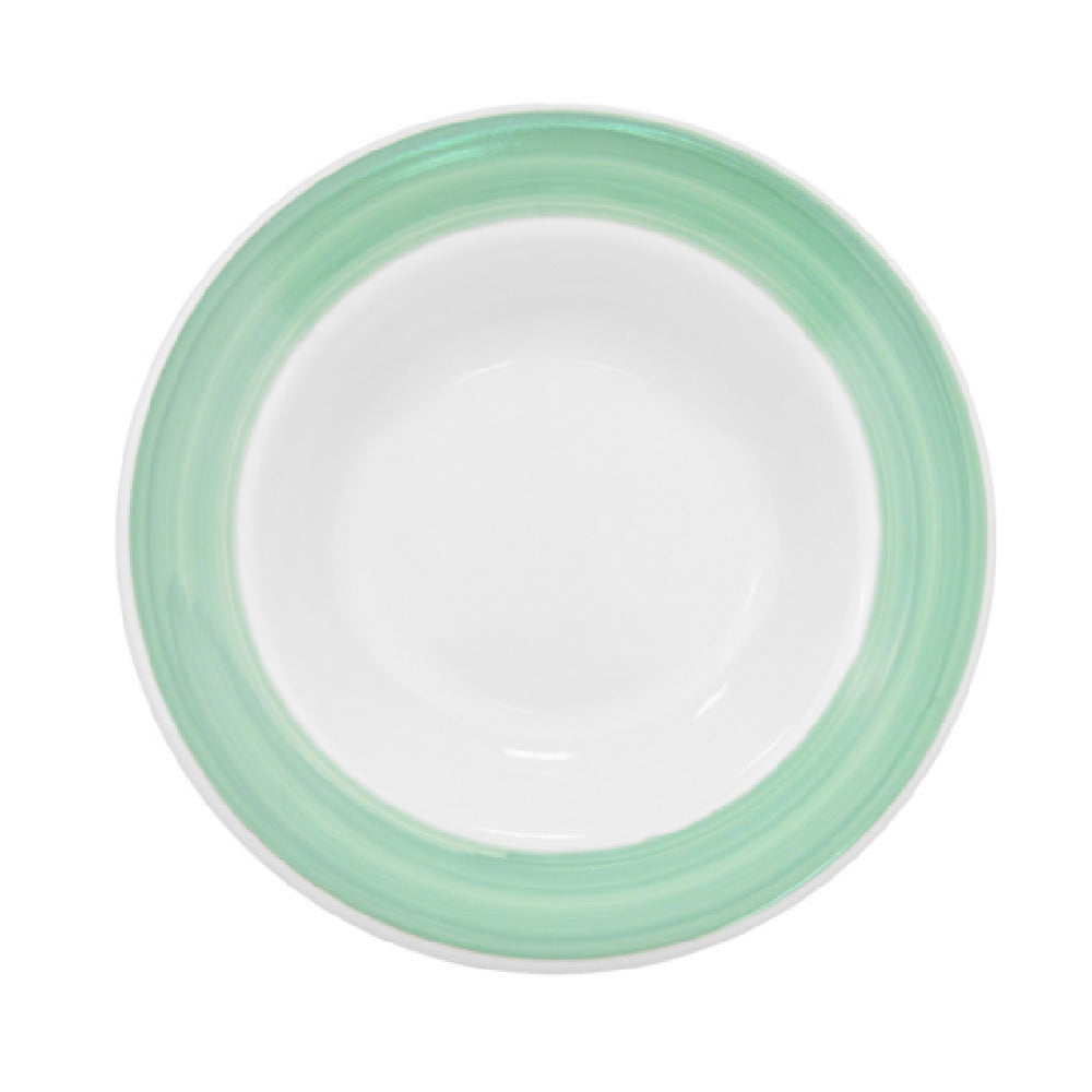 CAC China R-120-G Rainbow Pasta Bowl 26 Oz. 12" Dia. X 2-1/4"H