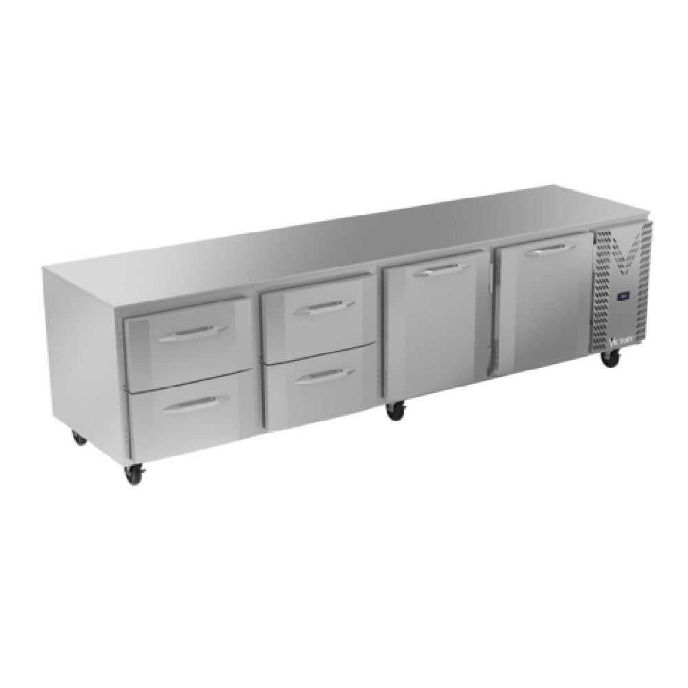 Victory VURD119HC-4 Undercounter Refrigerator Powered By V-Core™ Four-section