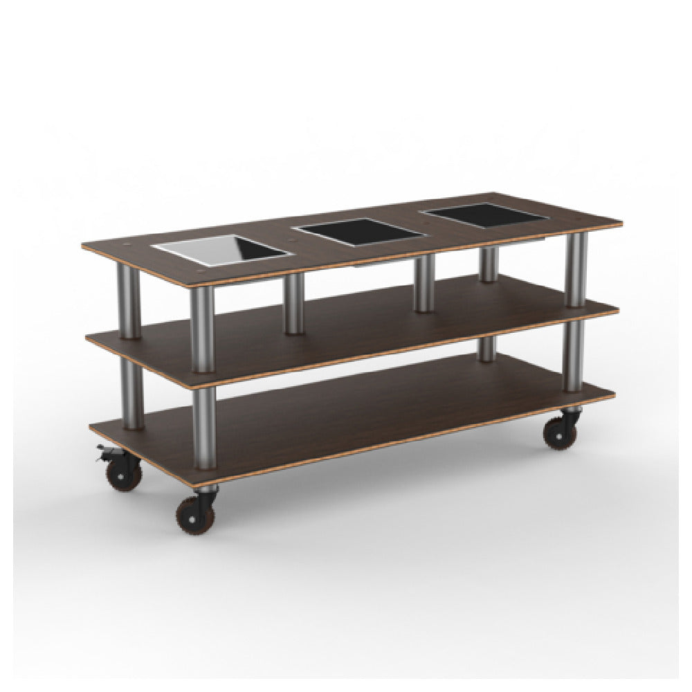 Steelite MGCMLD07WSXH - Modular Triple Warming Unit Mango Brushed Stainless Steel