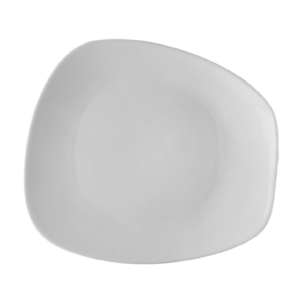 CAC China OAK-21 Oak Plate 12-3/8"L X 11-1/4"W X 2"H Trapezoid