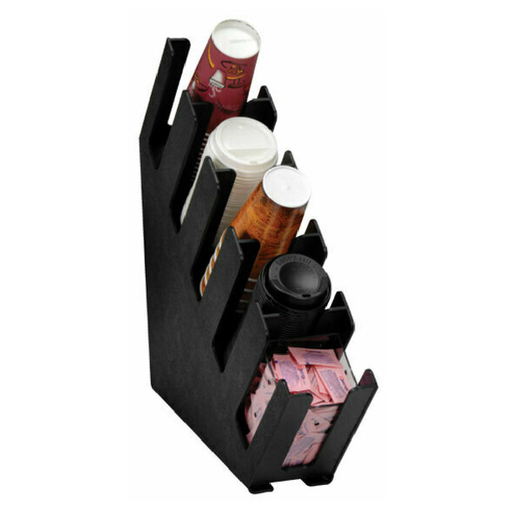 Dispense-Rite LID-5BT - Cup And Lid Organizer, Five Sections, Slim Design
