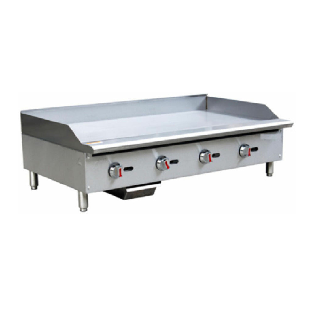 Hubert 66815 - Kratos® Gas Griddle, 48"W X 20-3/5"D Cooking Area, Thermostatic Controls