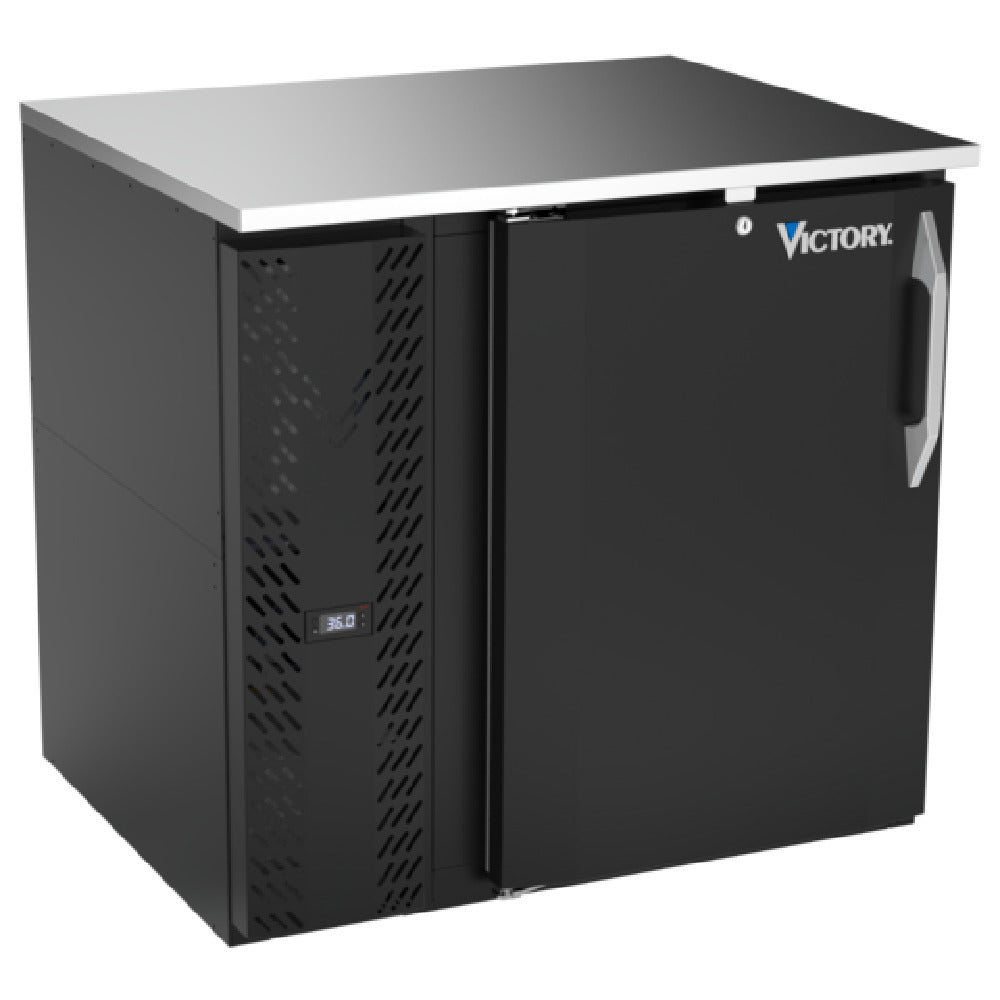 Victory VBB36HC-F-B - Back Bar Refrigerator, Food Rated, One-section