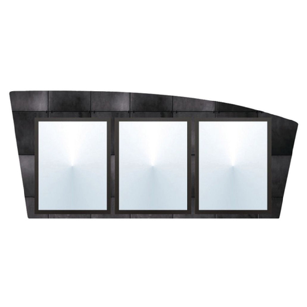 Hubert 61022 - Menu Board, 3-pocket, Wall-mount