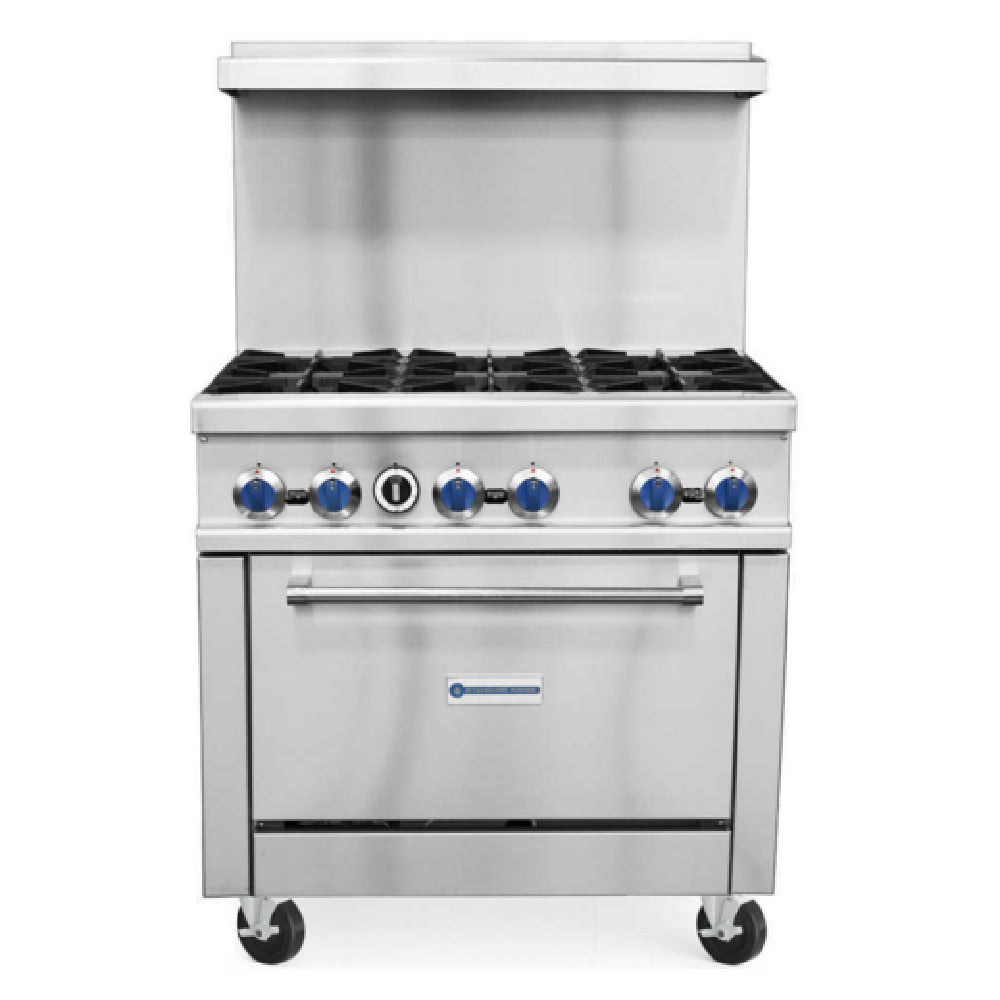 USR Brands SR-R36 Standard Range Restaurant Range Natural Gas 36"W
