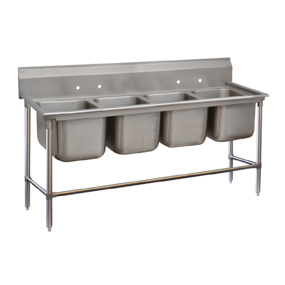 Advance Tabco 94-84-80 Regaline Sink 4-compartment 28" Front-to-back X 20" Wide Sink Compartments