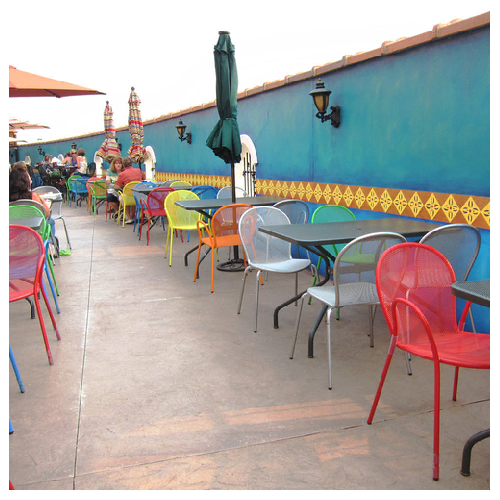 Emuamericas, Llc E111-22 - Ronda Stacking Side Chair, Outdoor/indoor, Steel Mesh Back And Seat