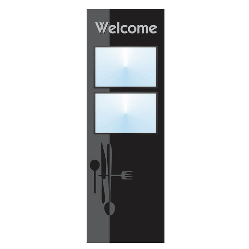 Hubert 86858 - Menu Board, 2-pocket, Floor Stand