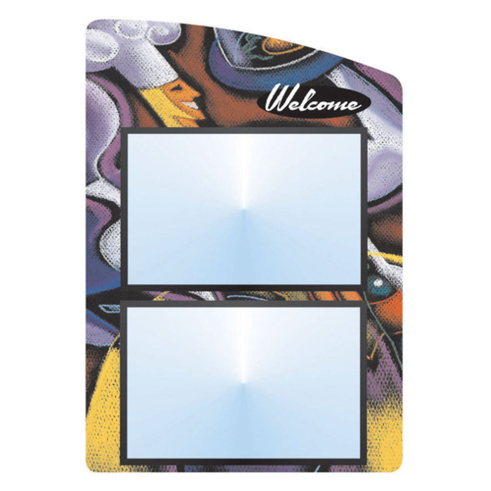 Hubert 62941 - Menu Board, 2-pocket, Wall-mount