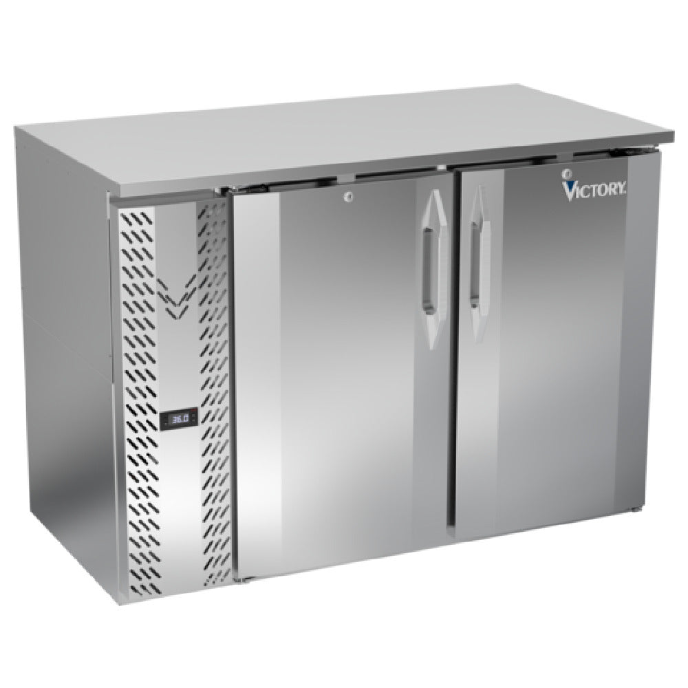 Victory VBBN48HC-F-S - Back Bar Refrigerator, Food Rated, Two-section