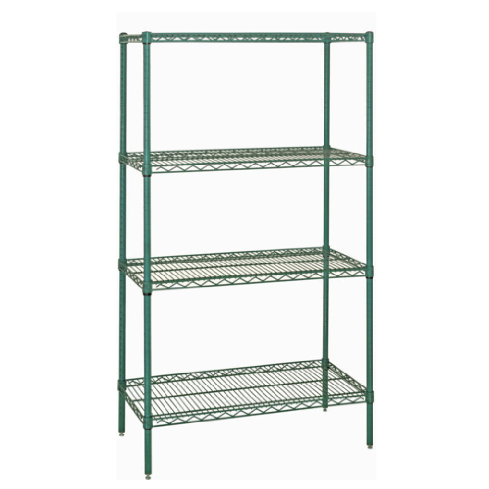 Quantum WR74-1248P Wire Shelving Starter Kit 48"W X 12"D X 74"H 600 800 Lb. Capacity