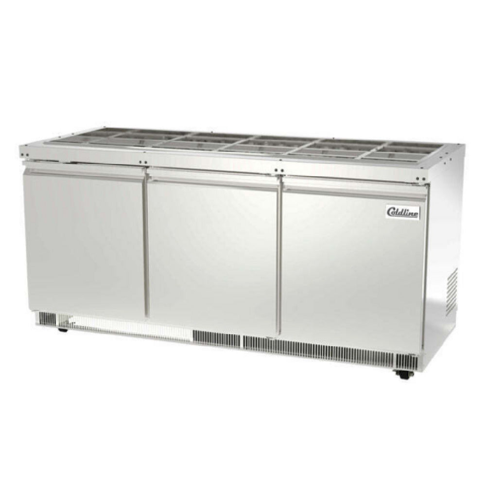 USR Brands CBT-72 Coldline Refrigerated Salad Bar 72"W 14 Cu.ft. Capacity