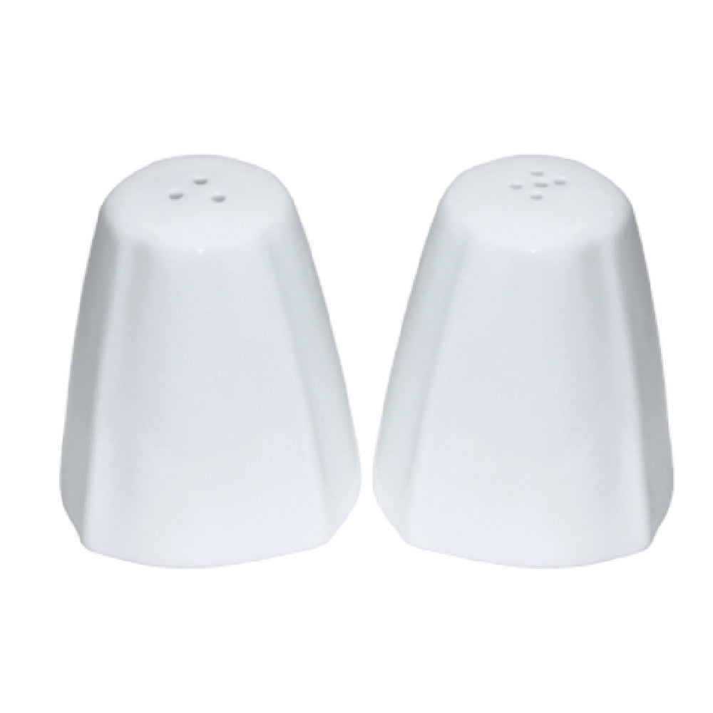 International Tableware RA-101 Salt & Pepper Set 2-1/4" Dia. X 2-1/2"H With Signature Shape Rim