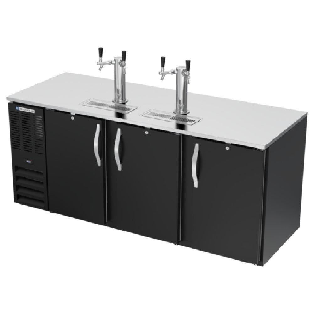 Beverage Air DD78HC-B - Draft Beer Cooler, 78"W X 30-3/8"D X 49-5/16"H, 26.131 Cu. Ft.