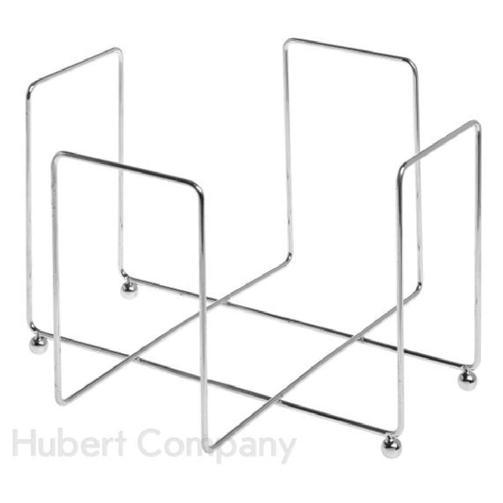 Hubert 90148 - Plate Holder, 9-15/16"L X 9-15/16"W X 6-1/4"H, Chrome-plated Steel