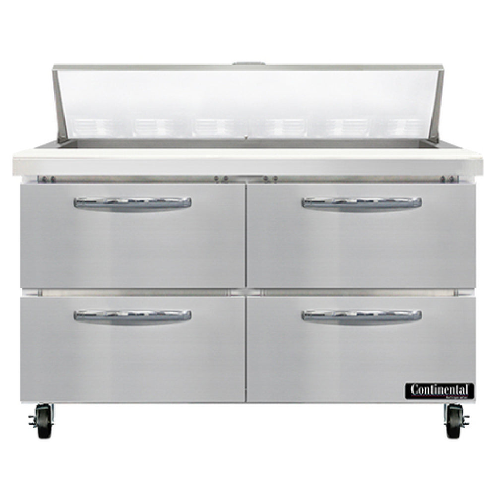Continental Refrigerator SW48N12-D Sandwich Unit 48"W 13.4 Cu Ft Capacity