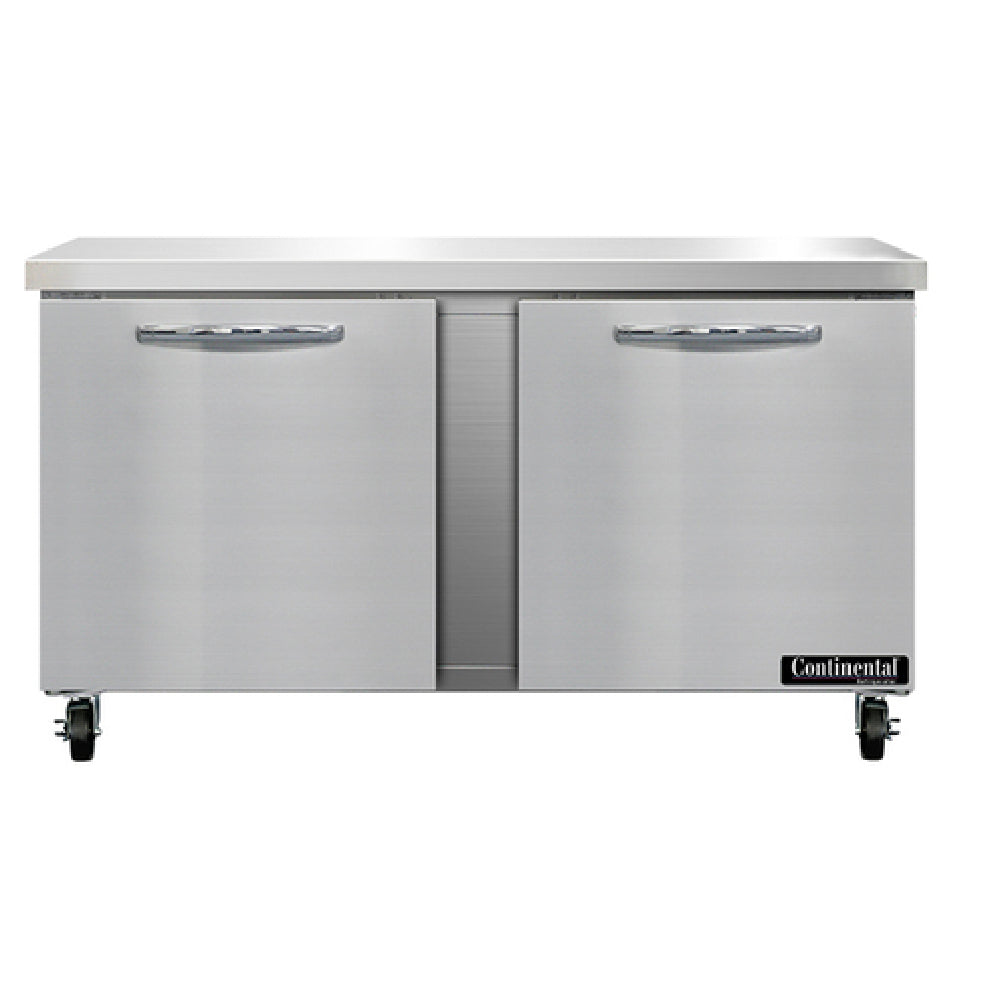 Continental Refrigerator SW60N Work Top Refrigerator 60"W 17.0 Cu Ft Capacity