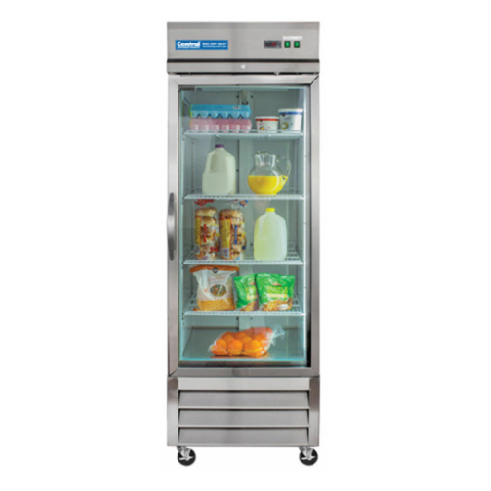 Hubert 69K-129 - Kratos® Reach-In Refrigerator, 1 Glass Door, 23 Cu. Ft.