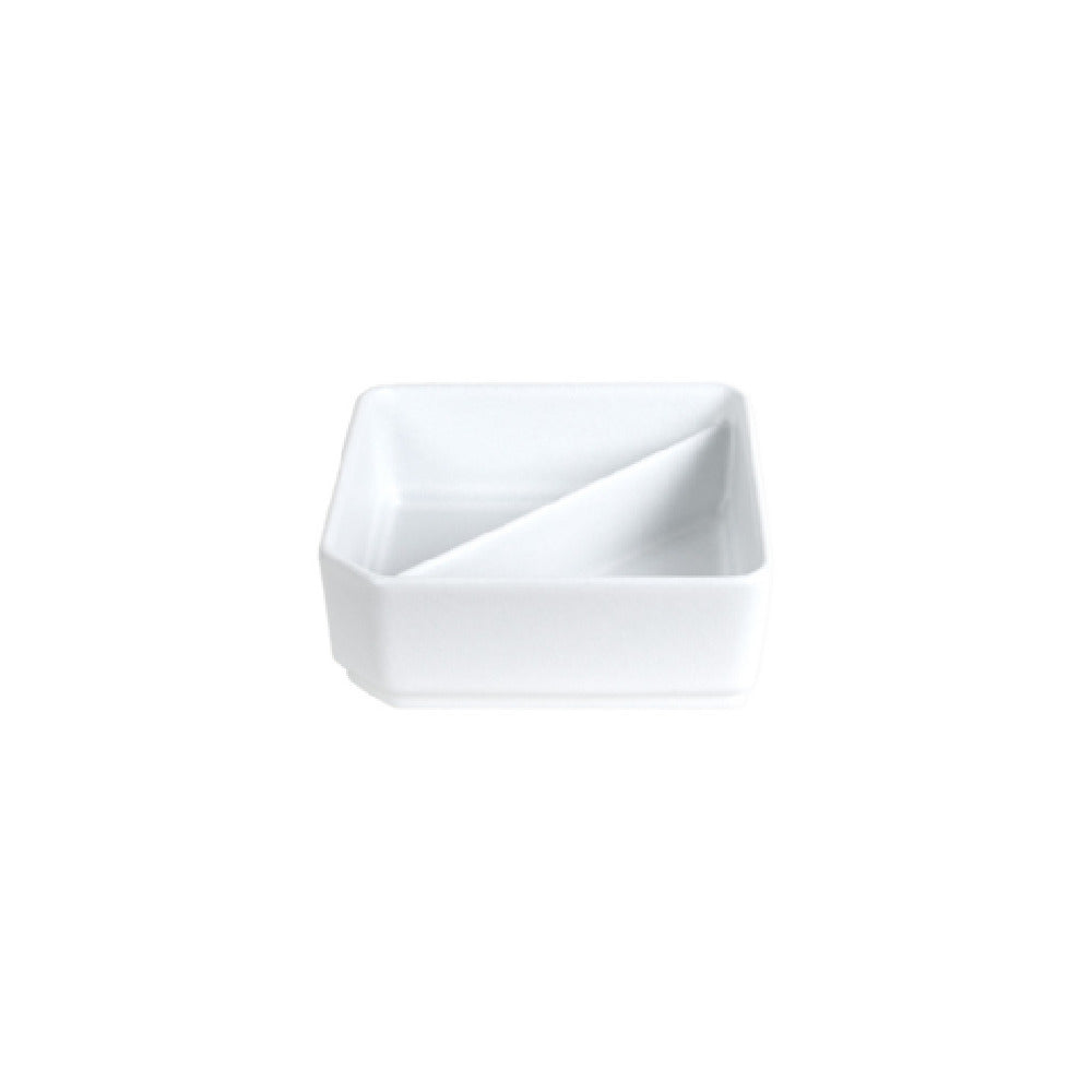 FOH BBO045WHU18 Smart Buffet Ware® Eco System Divided Bowl 9" Square