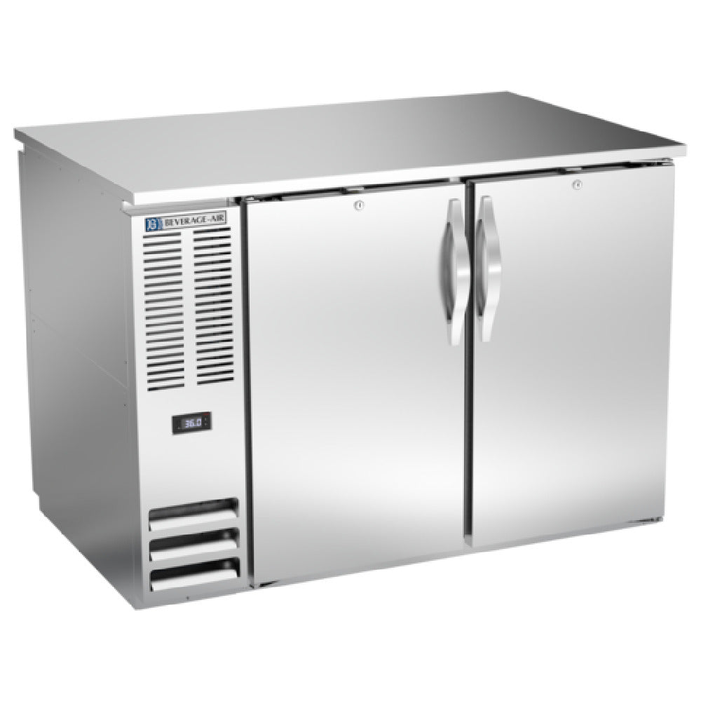 Beverage Air BB48HC-PT-S - Refrigerated Pass-Thru Back Bar Refrigerator, Two-section