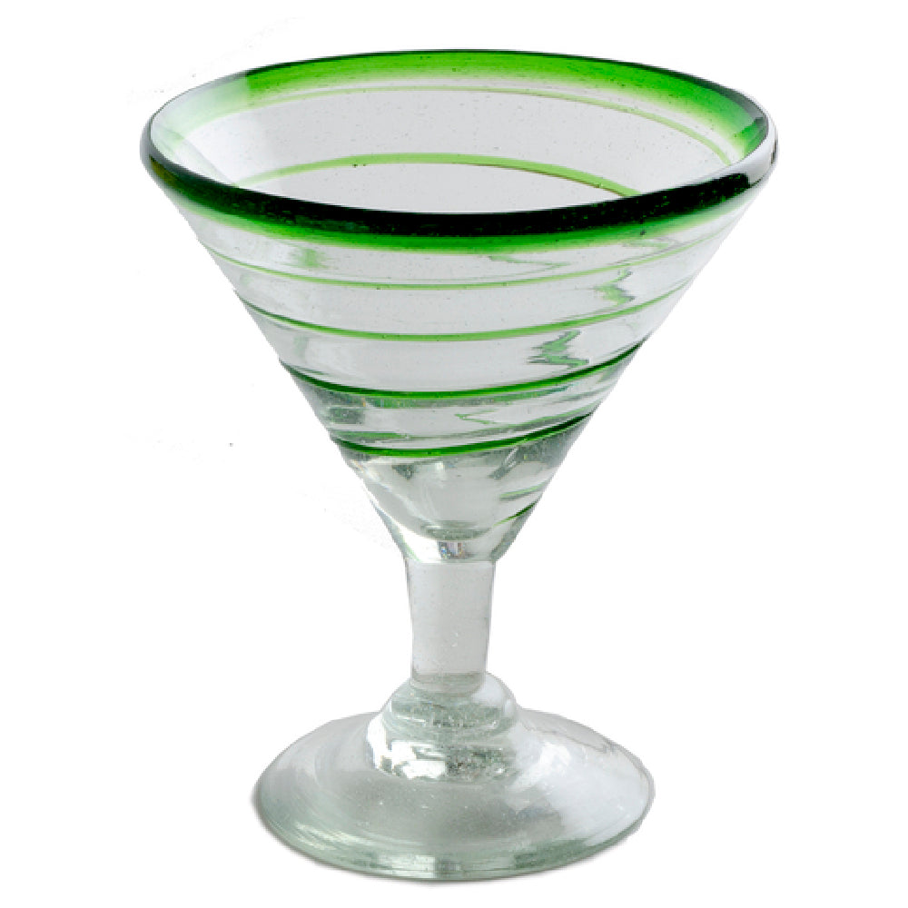 Orion Trading & Design G4667-LW Spiral Cocktail / Margarita Glass 12 Oz. 5" Dia. X 6"H