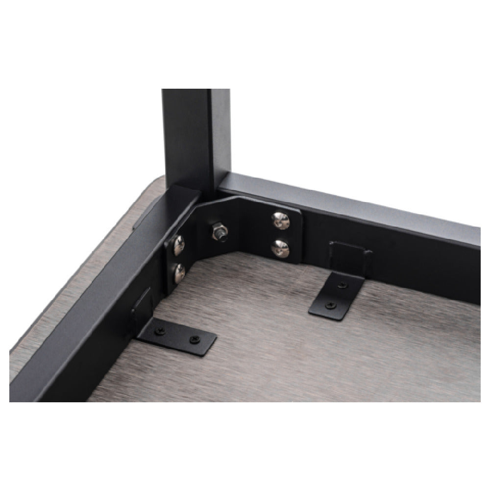 National Public Seating HDT3-2484STRET - NPS® Heavy Duty Steel Table, Stainless Steel Top With Safety Return