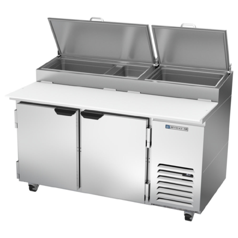 Beverage Air DP60HC Pizza Top Refrigerated Counter Two-section 60"W