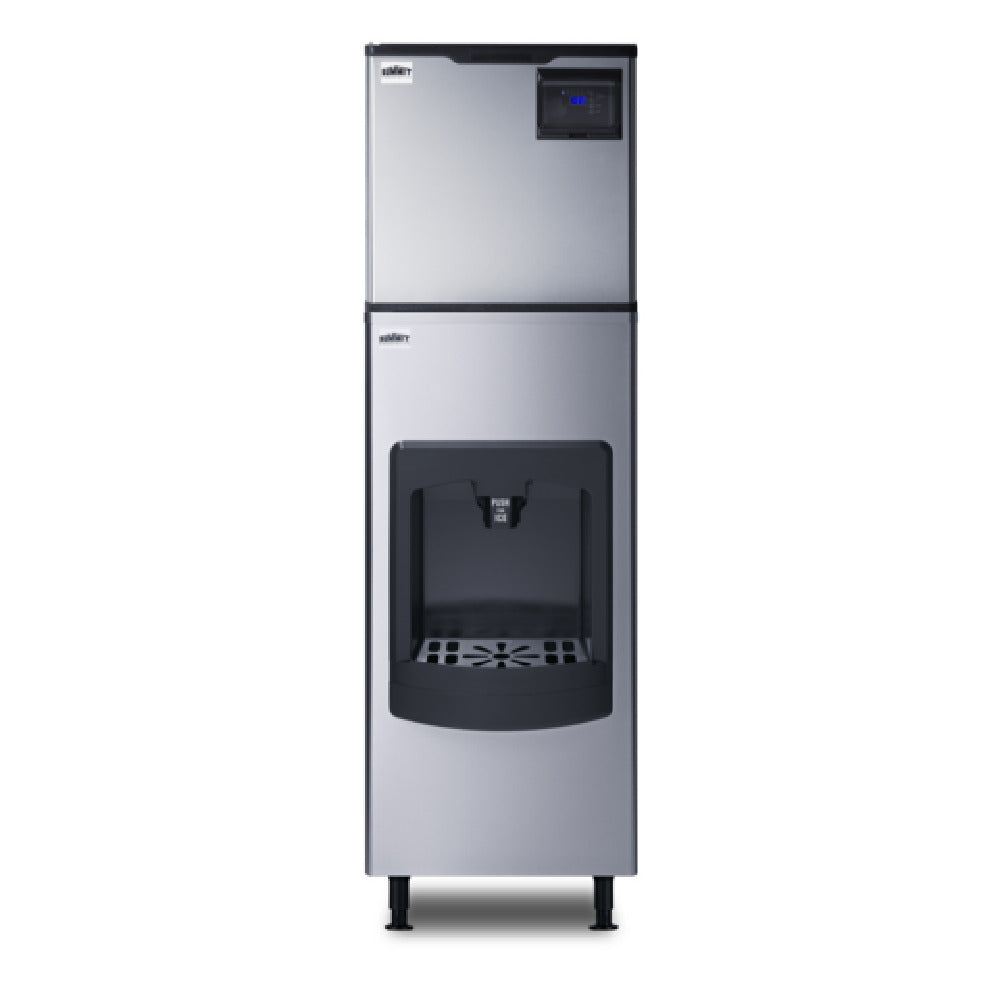 Summit BIM350KDISP Commercial Clear Cube Ice Machine With Ice Dispenser 23" W