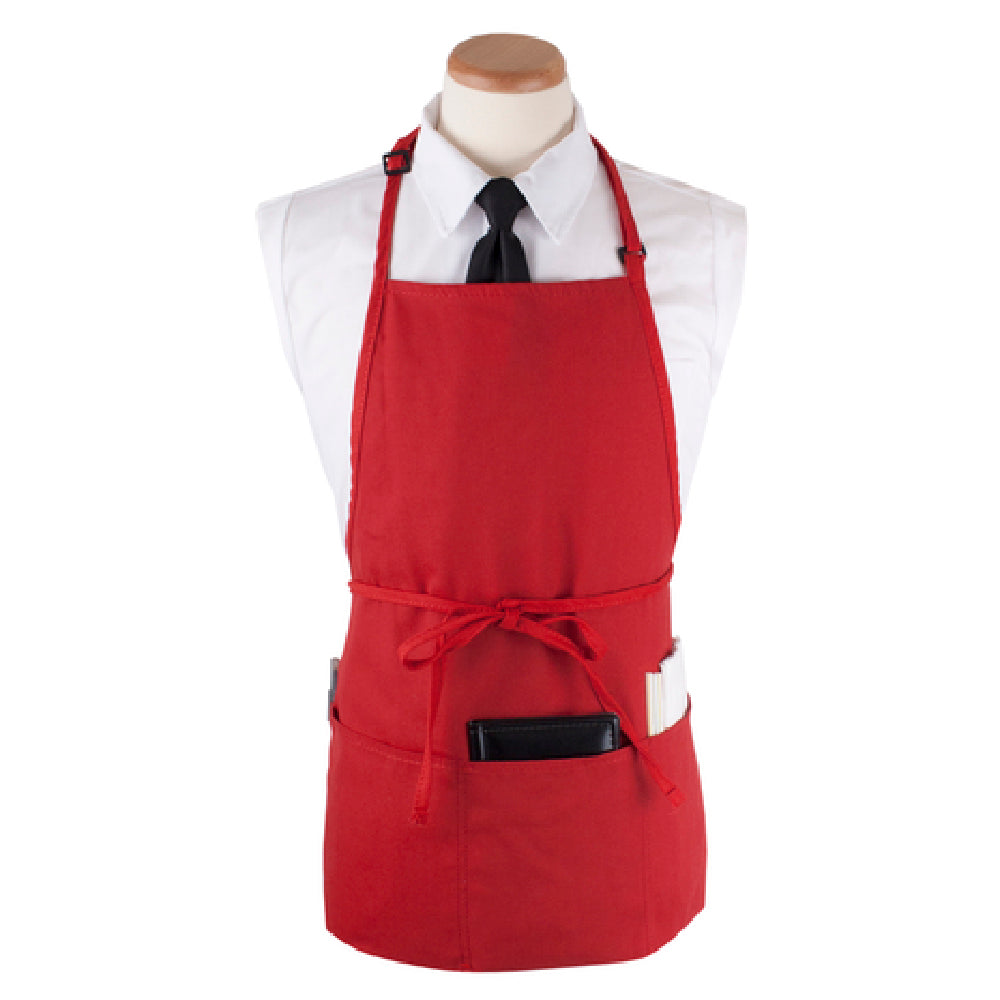 John Ritzenthaler Company CL3PBIARDFP-1 Chef Revival® Bib Apron 26" X 23" Long 3 Front Pockets And Pen Pocket