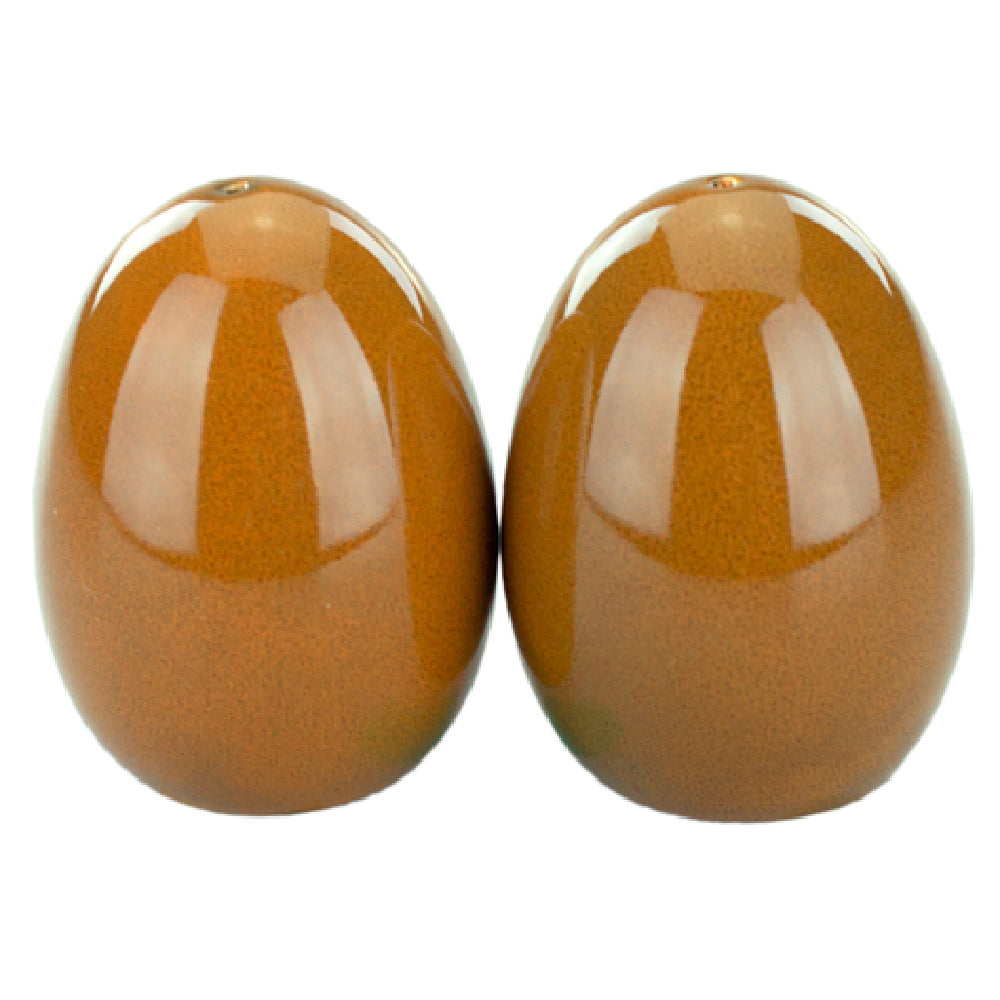 International Tableware LU-101-TA Salt & Pepper Set 2" Dia. X 2-3/4"H Microwave & Dishwasher Safe