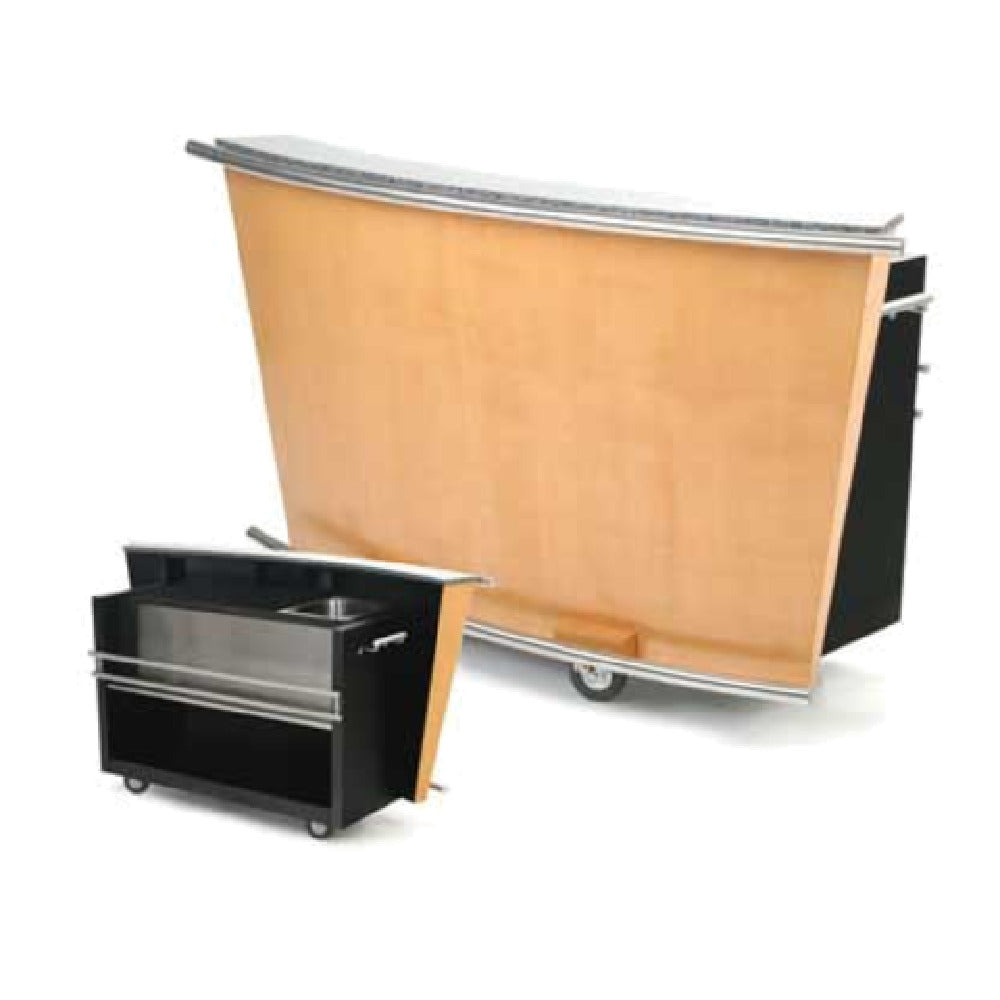 Forbes Industries 5780-6 Mobile Bar 31-1/2"W X 79-1/4"L X 43-1/2"H 6 Ft. Bar Length