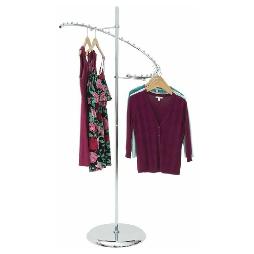 Hubert 64862 - Garment Rack, 26" Dia. X 67"H, Spiral