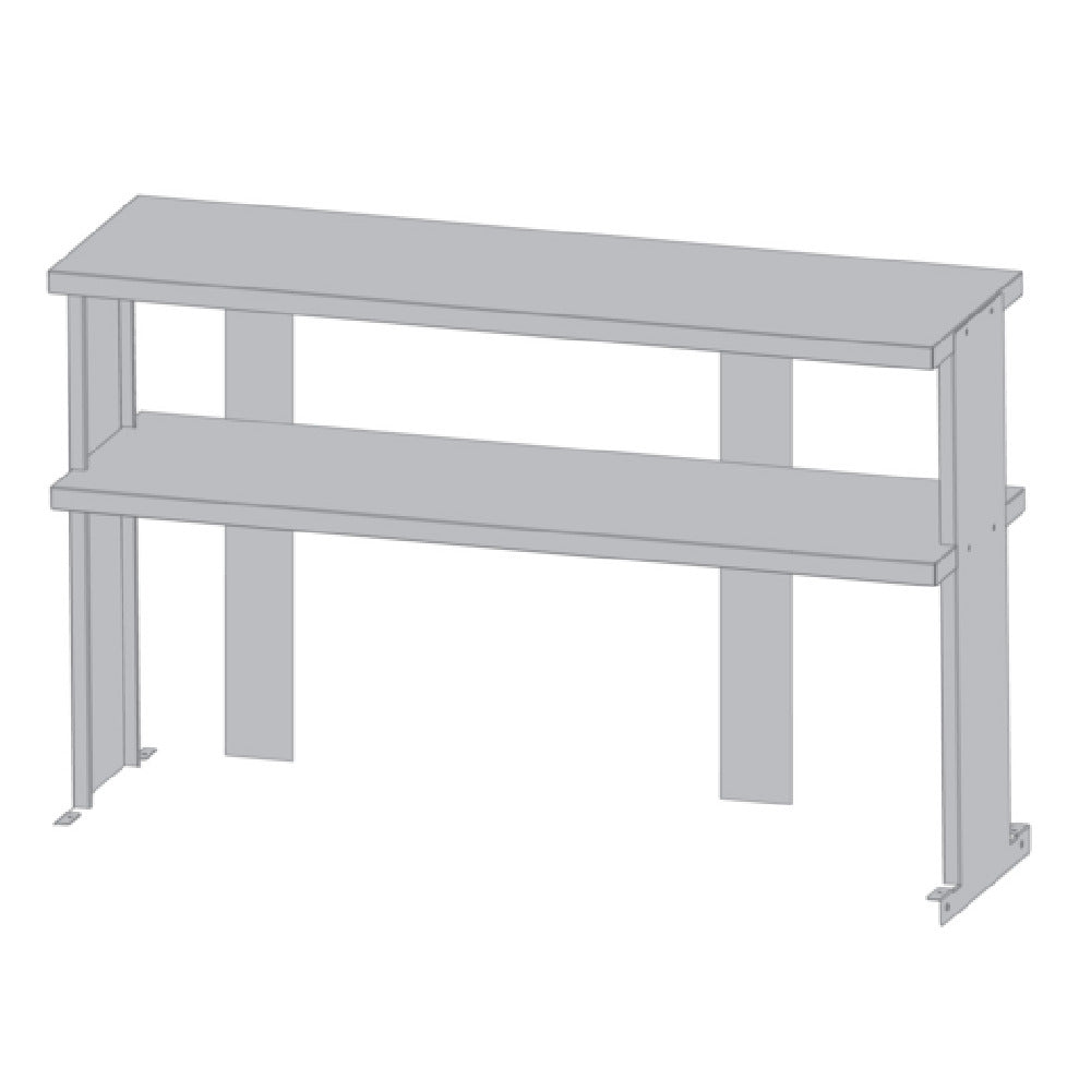 Turbo Air TSOS-6R Double Overshelf 72-1/2"W X 12-3/4"D X 30-7/8"H (overall) 18/304 Stainless Steel