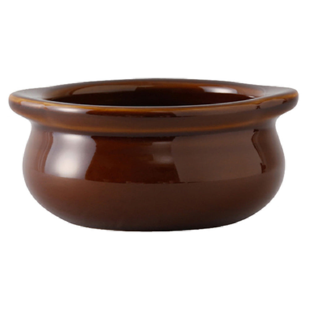 Tuxton BAS-1203 Onion Soup Crock 12 Oz. 5-1/8" X 4-3/8" X 2-1/4"H