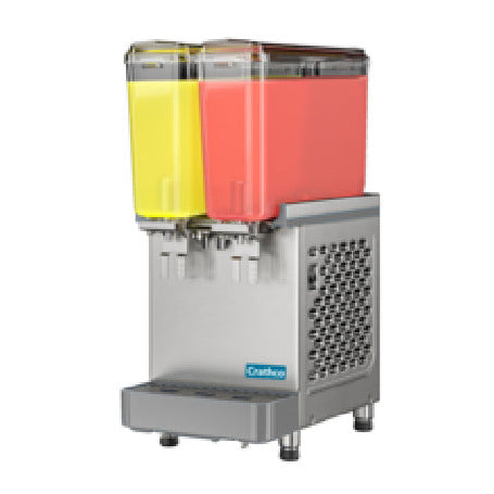 Crathco SR-2E-16 Crathco® Classic Pro Bubbler® Mini Twin Pre-Mix Cold Beverage Dispenser