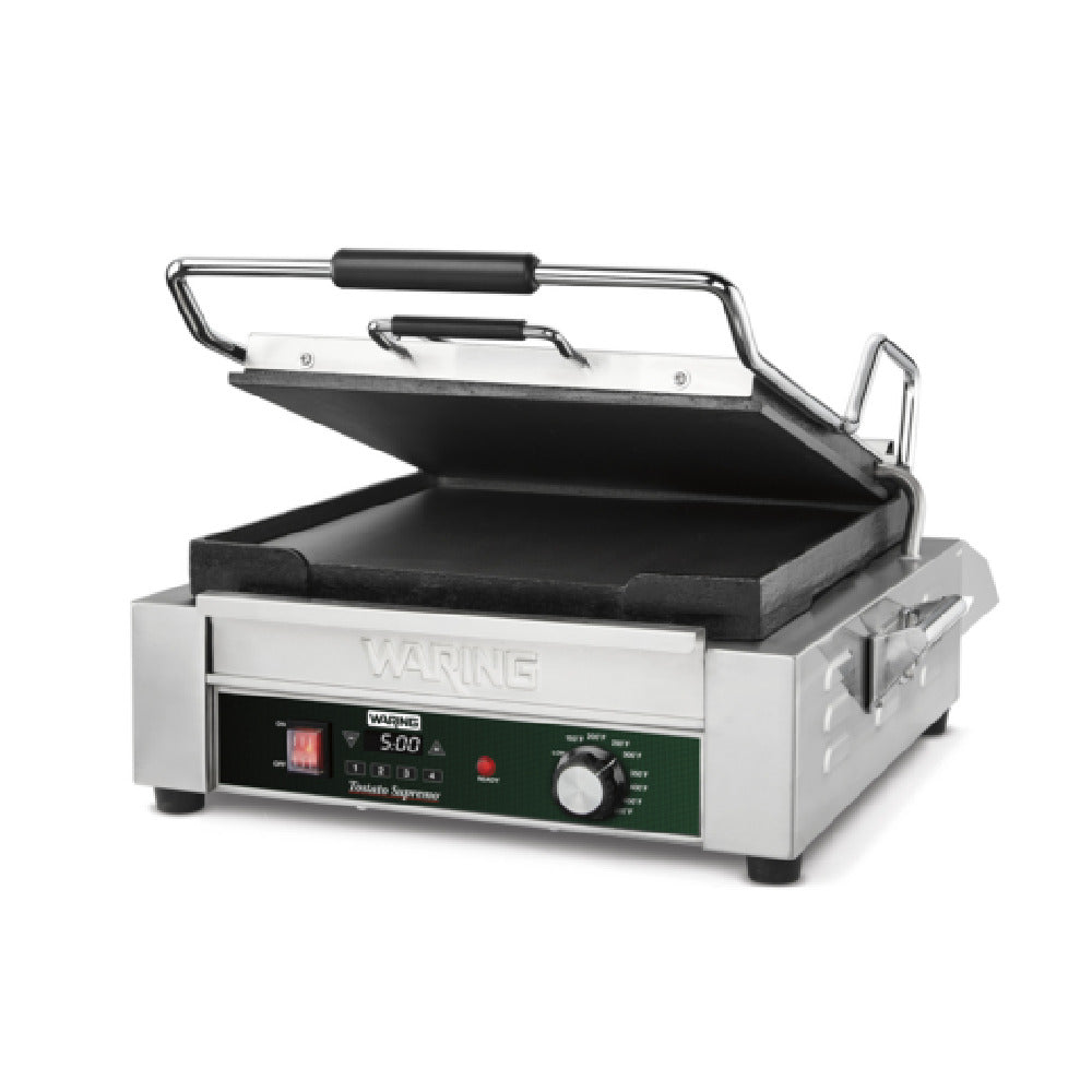 Waring WFG275TX - Tostato Supremo® Panini Grill, Full Size, 14” X 14” Flat Cooking Surface