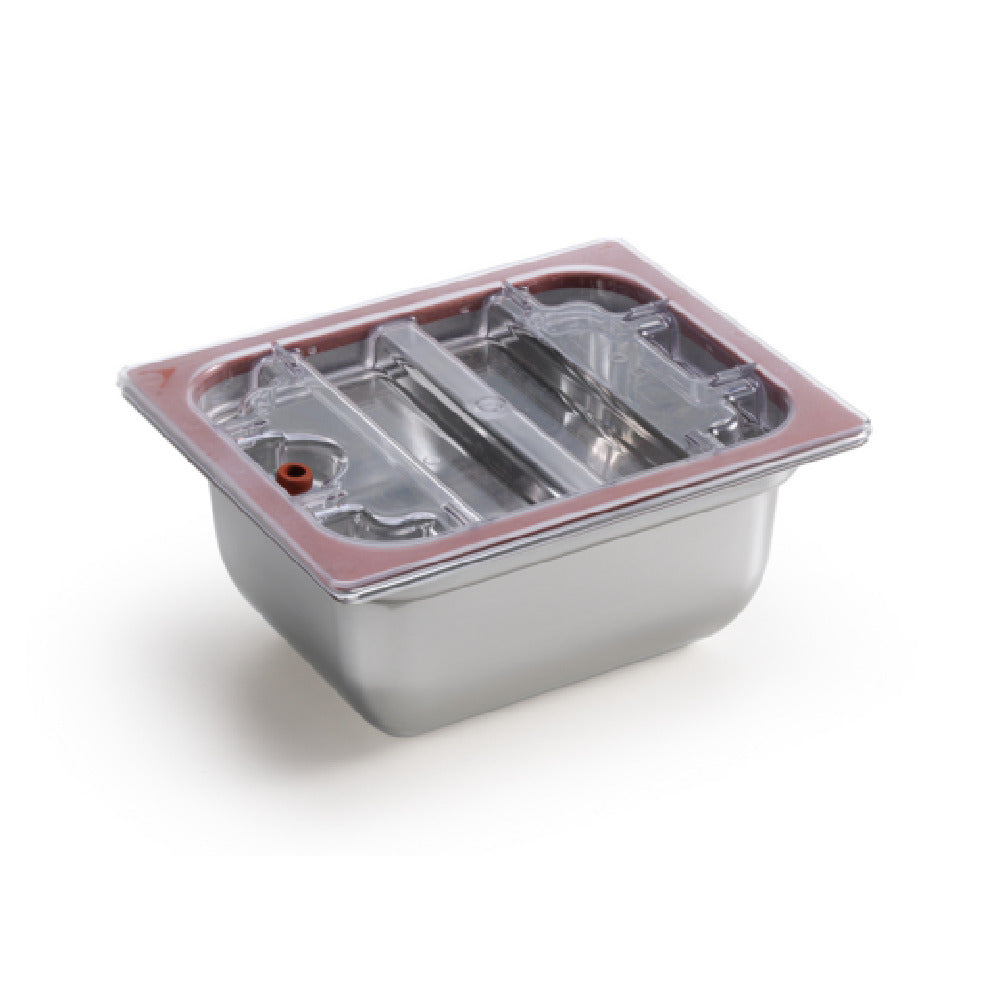 Sirman 5858VAC12000C 1/2 Gastronorm Lid For Reinforced Gastronorm Containers Use With External Vacuum Hose