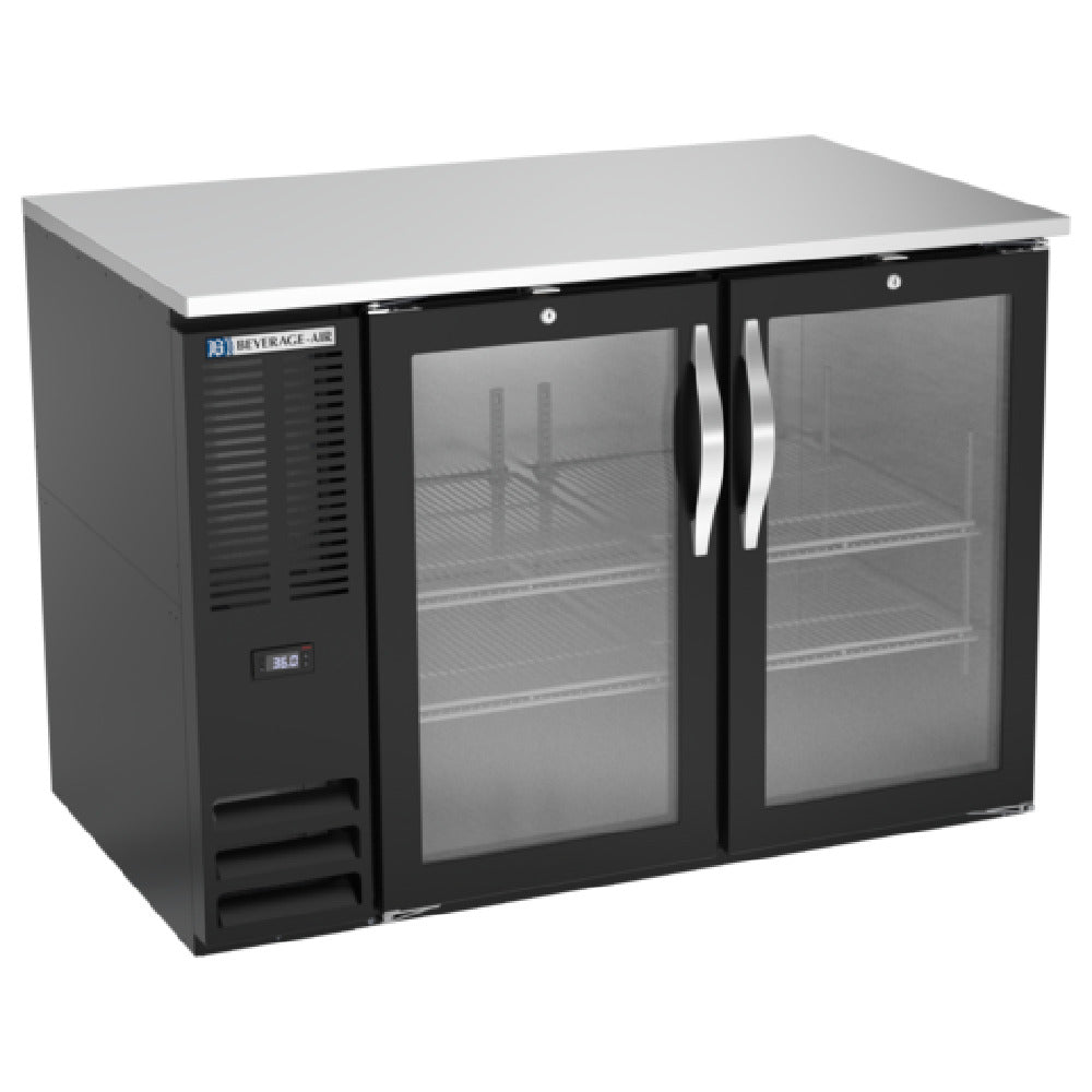 Beverage Air BB48HC-FG-B - Refrigerated Food Rated Back Bar Storage Cabinet, Two-section