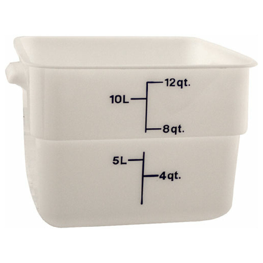 Cambro 12SFSP(148) Container Sq 12qt 148 Poly/white