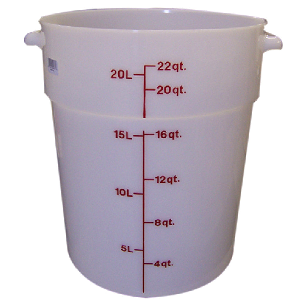 Cambro RFS22-148 Container Rnd 22qt 148 Poly/white