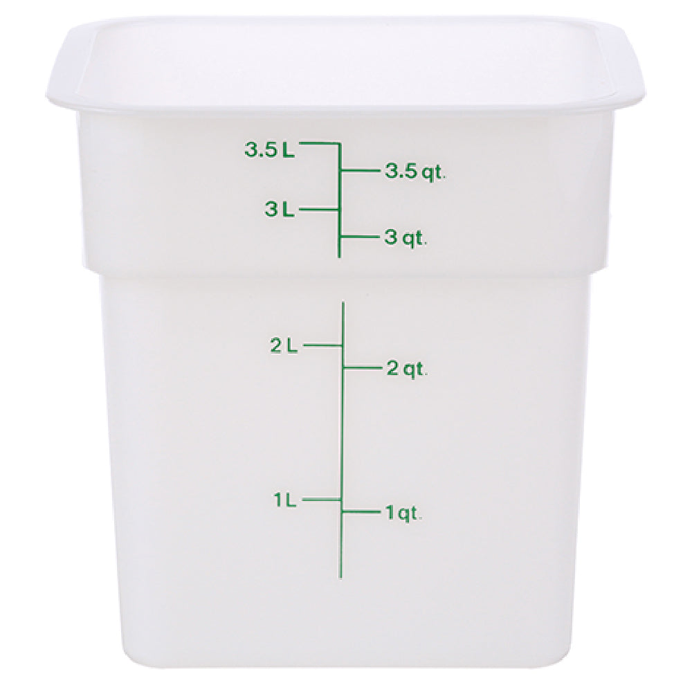 Cambro CAM4SFSP148 Container Sq 4qt 148 Poly/white