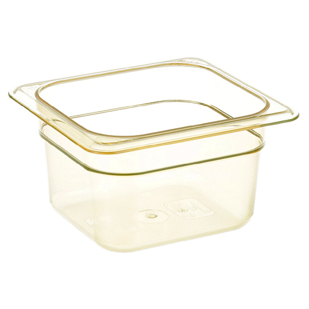 Cambro CAM64HP150 1/6 High Heat Food Pan Amber