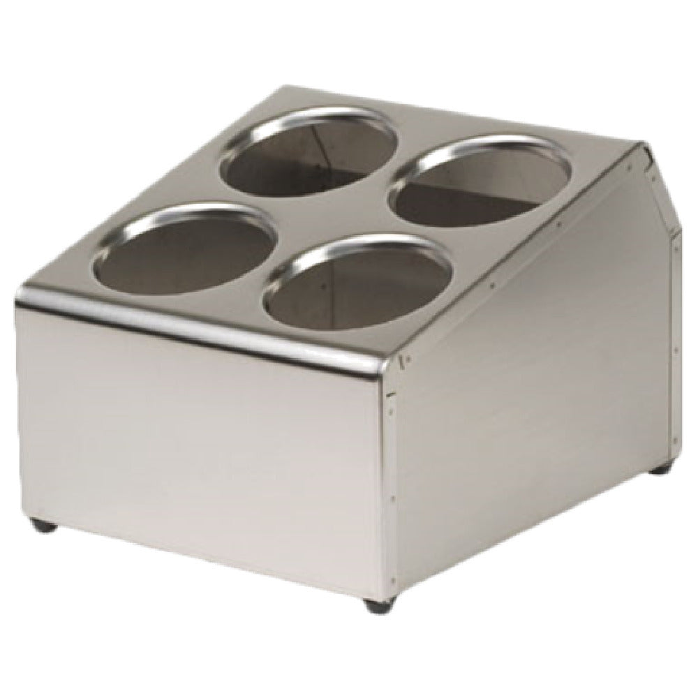 Royal ROY SLV DSP 4 - Silverware Dispenser, 4 Hole, Stainless Steel