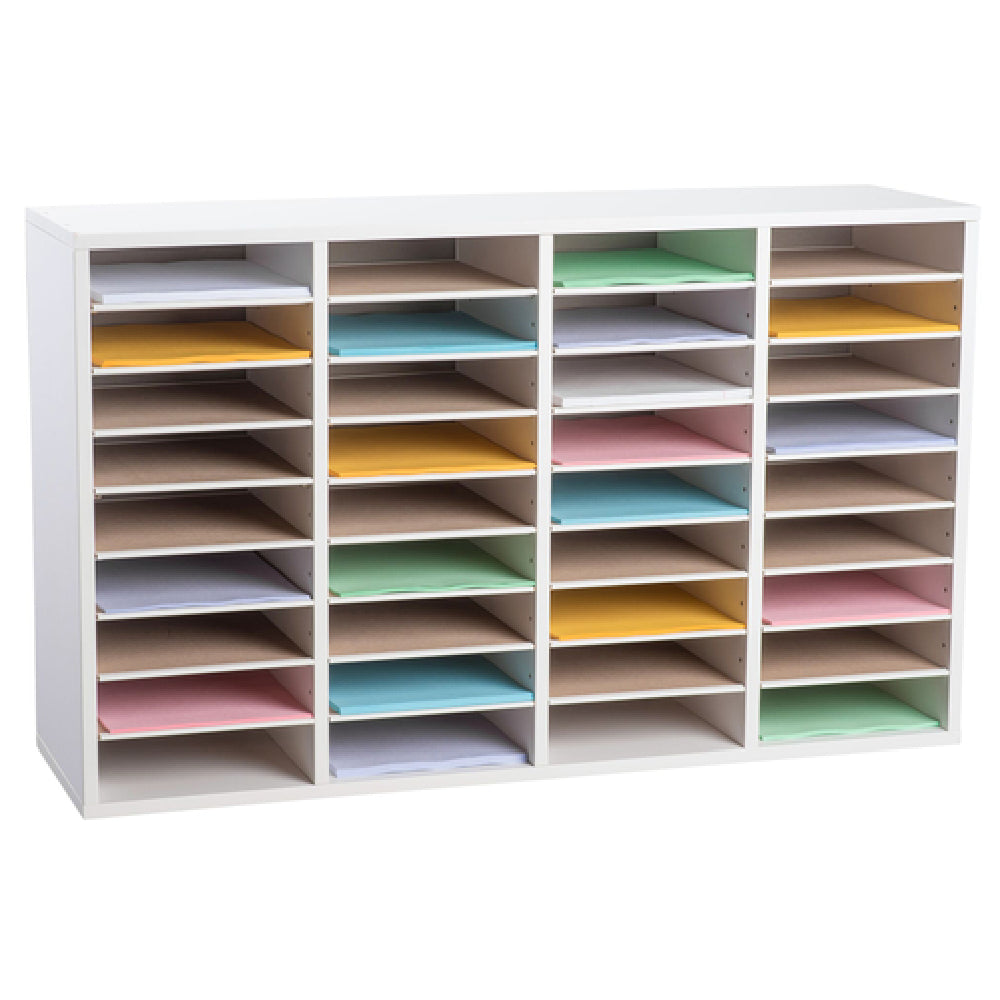 Alpine Industries ADI500-36-WHI Paper Sorter/Literature File Organizer 36 Compartment