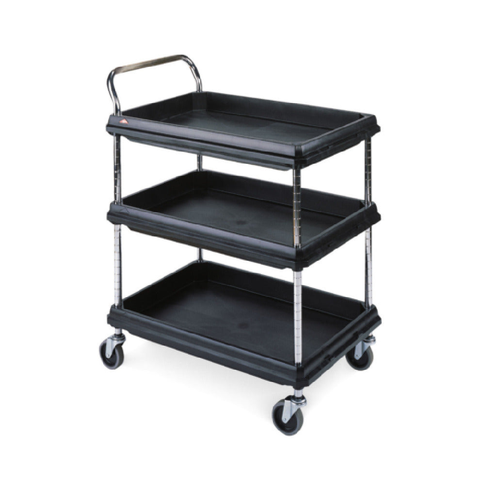 Metro BC2636-3DBL Quick Ship Deep Ledge Utility Cart 3-tier With Open Base 38-3/4"W X 27"D X 41"H