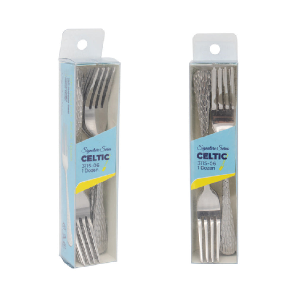 CAC China 3115-06 Celtic CPK Salad Fork 7"L Heavy Weight