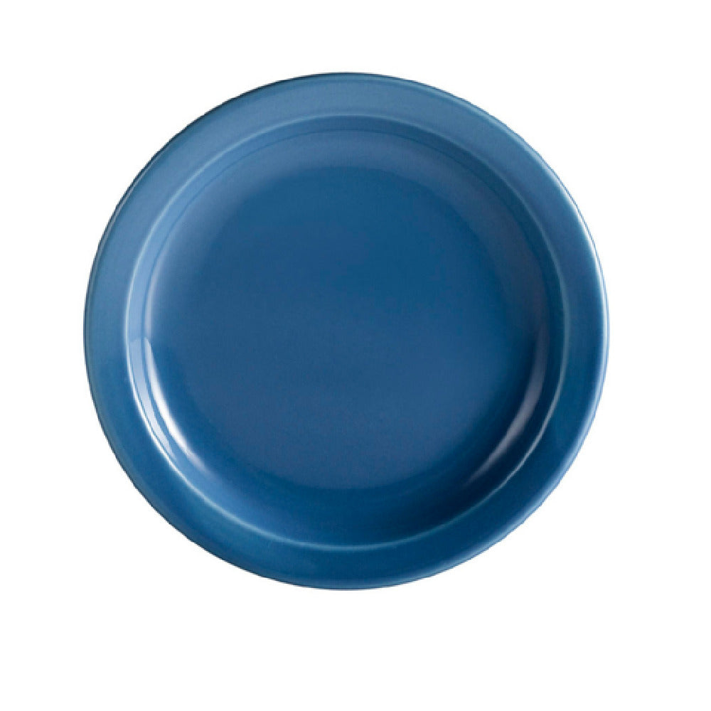 CAC China L-16NR-LBU Las Vegas Plate 10-1/2" Dia. X 1-1/4"H Round