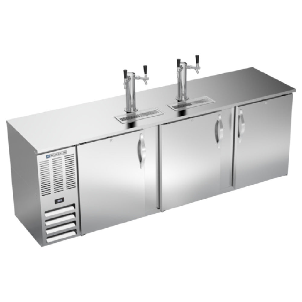 Beverage Air DDN94HC-S - Draft Beer Cooler, 94"W X 26-3/8"D X 49-5/16"H, 27.191 Cu. Ft.