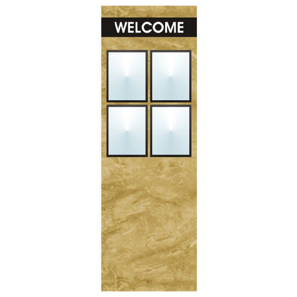 Hubert 72303 - Menu Board, 8-pocket, Floor Stand