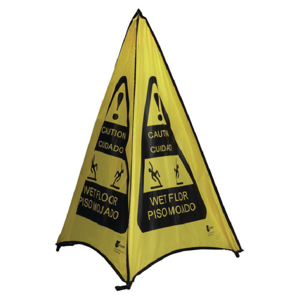 Hubert 26190 - Safety Cone, "Caution Wet Floor", 22" X 22" X 32"H